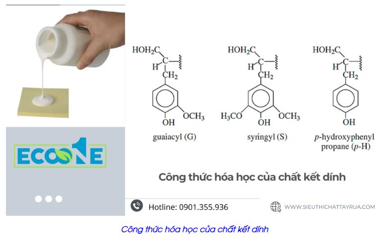 công thức hóa học của chất kết dính